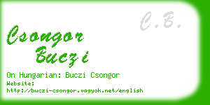 csongor buczi business card